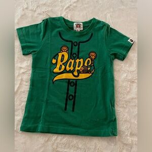 Bape Kids Green Tee baby Milo T Shirt